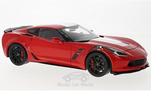Diecast model cars Chevrolet Corvette C7 1/18 AUTOart (C7) Grand Sport red/white 2017 Chevrolet Corvette C7 1/18 AUTOart (C7) Grand Sport red/white 2017 diecast model cars
