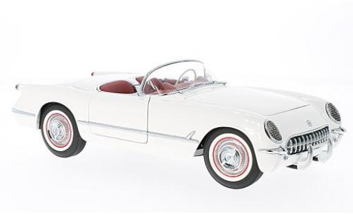 Chevrolet Corvette 1/18 AUTOart white 1953 diecast model cars