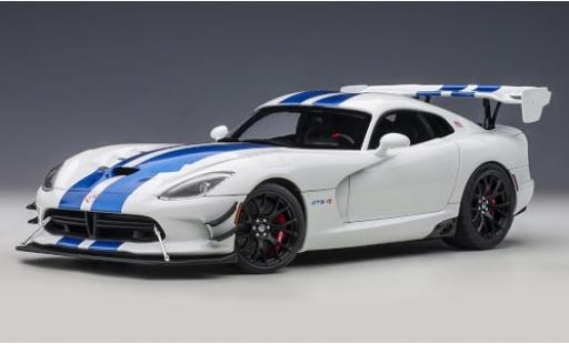 Dodge Viper 1/18 AUTOart GTS-R Commemorative Edition ACR white/metallic blue 2017 diecast model cars