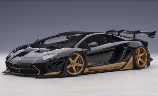 Lamborghini Aventador 1/18 AUTOart LB-Works black/gold 2018 Liberty Walk diecast model cars