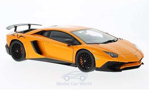 Diecast model cars Lamborghini Aventador 1/18 AUTOart LP750-4 SV metallic orange 2015 Lamborghini Aventador 1/18 AUTOart LP750-4 SV metallic orange 2015 diecast model cars