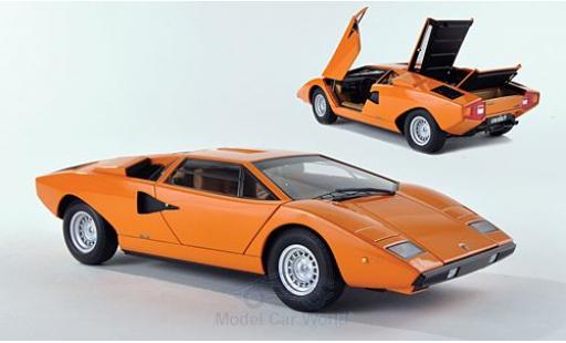 Diecast model cars Lamborghini Countach 1/18 AUTOart LP400 orange 1974 Lamborghini Countach 1/18 AUTOart LP400 orange 1974 diecast model cars