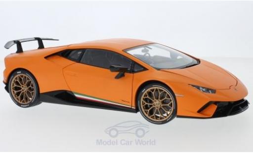 Diecast model cars Lamborghini Huracan 1/18 AUTOart Performante matt-orange 2017 Lamborghini Huracan 1/18 AUTOart Performante matt-orange 2017 diecast model cars