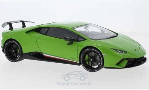 Diecast model cars Lamborghini Huracan 1/18 AUTOart Performante metallic green 2017 Lamborghini Huracan 1/18 AUTOart Performante metallic green 2017 diecast model cars
