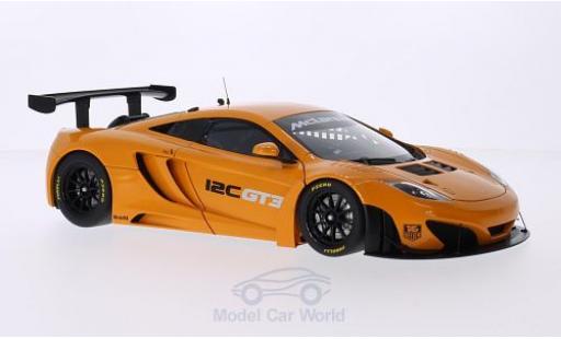 Diecast model cars McLaren MP4-12C 1/18 AUTOart GT3 metallic orange RHD 2011 Presentation Car McLaren MP4-12C 1/18 AUTOart GT3 metallic orange RHD 2011 Presentation Car diecast model cars