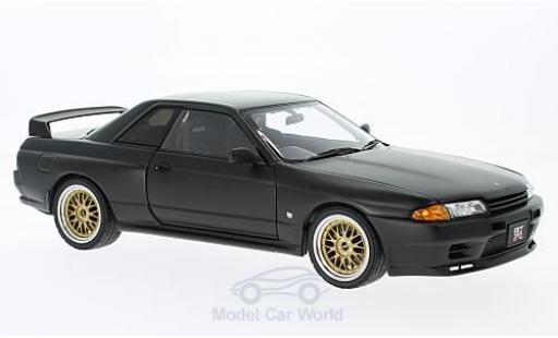 Diecast model cars Nissan Skyline 1/18 AUTOart GT-R (R32) matt-black RHD Tuned Version ohne Vitrine Nissan Skyline 1/18 AUTOart GT-R (R32) matt-black RHD Tuned Version ohne Vitrine diecast model cars