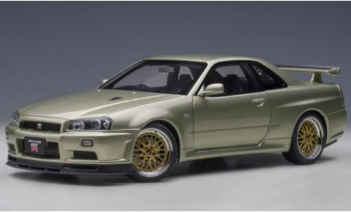 Diecast model cars Nissan Skyline 1/18 AUTOart GT-R (R34) V-Spec II Nür metallic green RHD 2002 avec BBS LM-jantes Nissan Skyline 1/18 AUTOart GT-R (R34) V-Spec II Nür metallic green RHD 2002 avec BBS LM-jantes diecast model cars