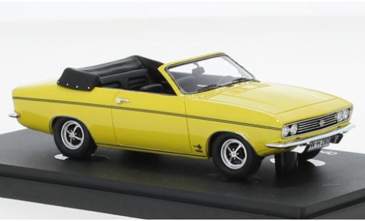 Diecast model cars Opel Manta 1/43 AutoCult Autocult/Avenue 43 A cabriolet Karmann yellow 1971 Opel Manta 1/43 AutoCult Autocult/Avenue 43 A cabriolet Karmann yellow 1971 diecast model cars