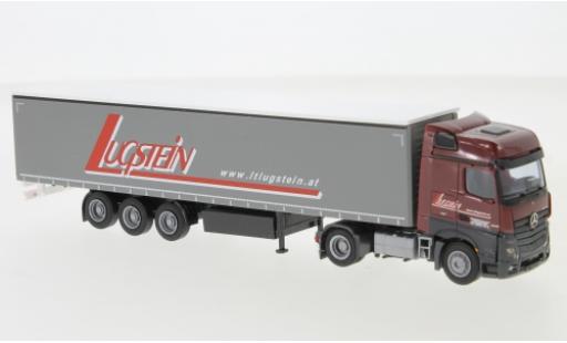 Diecast model cars Mercedes Actros 1/87 AWM 2 Big./Aerop. Lugstein Gardinenplanensattelzug Mercedes Actros 1/87 AWM 2 Big./Aerop. Lugstein Gardinenplanensattelzug diecast model cars