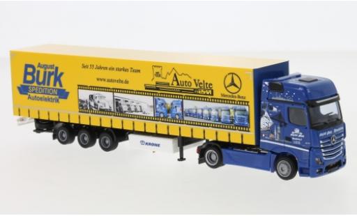 Diecast model cars Mercedes Actros 1/87 AWM 2 Giga./Aerop. August Burk Spedition Mega-Gardinenplanensattelzug Mercedes Actros 1/87 AWM 2 Giga./Aerop. August Burk Spedition Mega-Gardinenplanensattelzug diecast model cars