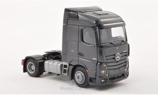 Diecast model cars Mercedes Actros 1/87 AWM 2 Streamspace/Aerop. dkl.-grey 2-achsig grey Mercedes Actros 1/87 AWM 2 Streamspace/Aerop. dkl.-grey 2-achsig grey diecast model cars