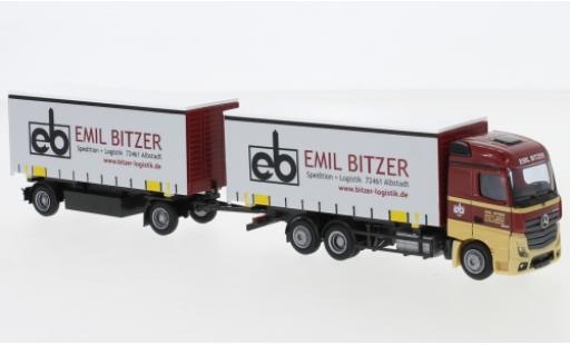 Diecast model cars Mercedes Actros 1/87 AWM 2 StreamSpace/Aerop. Emil Bitzer Wechselgardinenplanenhängerzug Mercedes Actros 1/87 AWM 2 StreamSpace/Aerop. Emil Bitzer Wechselgardinenplanenhängerzug diecast model cars