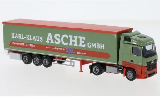 Diecast model cars Mercedes Actros 1/87 AWM 5 StreamSpace/Aerop. Karl-Klaus Asche GmbH Schubbodensattelzug Mercedes Actros 1/87 AWM 5 StreamSpace/Aerop. Karl-Klaus Asche GmbH Schubbodensattelzug diecast model cars