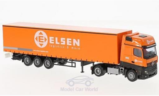 Mercedes Actros 1/87 AWM 2 Giga. / Aerop. Elsen G-KSZ diecast model cars