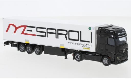 Diecast model cars Mercedes Actros 1/87 AWM 2 Giga. / Aerop. Mesaroli Kühl-KSZ Mercedes Actros 1/87 AWM 2 Giga. / Aerop. Mesaroli Kühl-KSZ diecast model cars