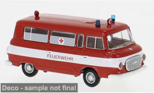 Diecast model cars Barkas B 1000 Bus 1960 Feuerwehr 1/87 Brekina