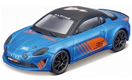 Diecast model cars Alpine A110 1/43 Burago Cup metallic blue/matt-black No.36 2019 Alpine A110 1/43 Burago Cup metallic blue/matt-black No.36 2019 diecast model cars