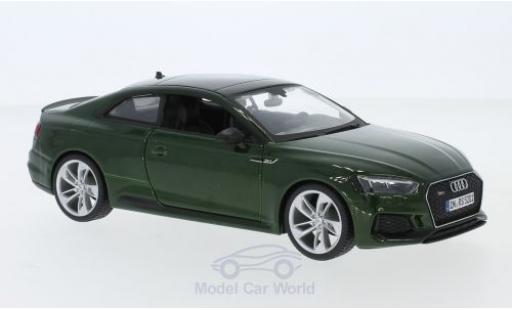 Audi RS5 1/24 Burago RS 5 metallic green 2019 diecast model cars