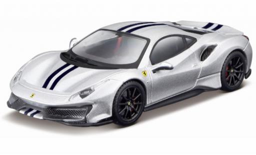 Ferrari 488 1/43 Burago Pista d/blue foncé 2018 diecast model cars