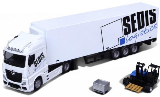Diecast model cars Mercedes Actros 1/43 Burago white/Dekor Sedis Logistics Mercedes Actros 1/43 Burago white/Dekor Sedis Logistics diecast model cars