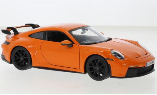 Diecast model cars Porsche 992 GT3 1/24 Burago 911  metallise orange 2021 Porsche 992 GT3 1/24 Burago 911  metallise orange 2021 diecast model cars