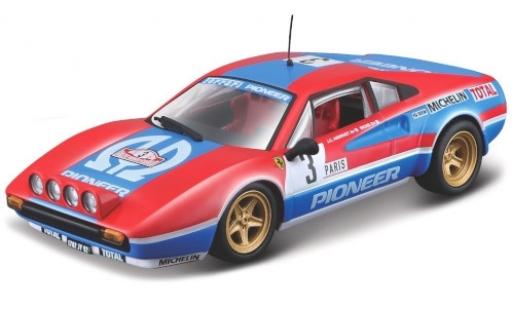 Ferrari 308 1/43 Burago GTB No.3 Scuderia Pioneer Rally Monte Carlo 1982 J-C.Andruet/Biche diecast model cars
