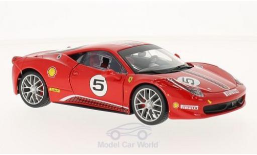 Diecast model cars Ferrari 458 Challenge 1/24 Burago Challenge red No.5 Ferrari 458 Challenge 1/24 Burago Challenge red No.5 diecast model cars