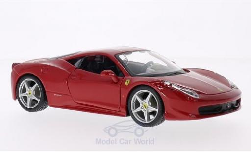 Diecast model cars Ferrari 458 1/24 Burago Italia red ohne Vitrine Ferrari 458 1/24 Burago Italia red ohne Vitrine diecast model cars