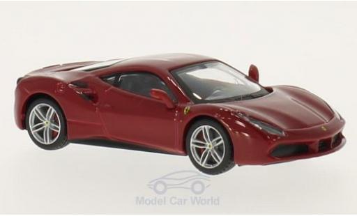 Ferrari 488 1/24 Burago GTB red diecast model cars
