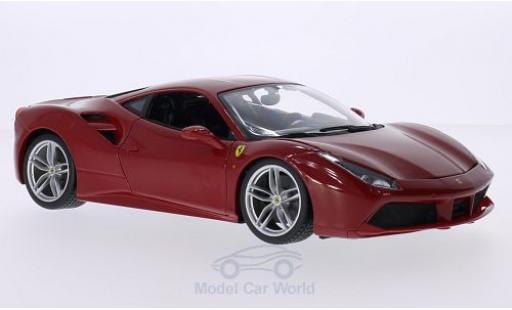 Diecast model cars Ferrari 488 1/18 Burago GTB red 2015 Ferrari 488 1/18 Burago GTB red 2015 diecast model cars