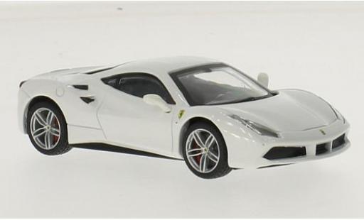 Ferrari 488 1/43 Burago GTB white diecast model cars