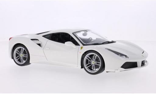 Ferrari 488 1/18 Burago GTB white 2014 diecast model cars
