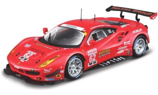 Diecast model cars Ferrari 488 1/43 Burago GTE No.62 of Houston 24h Daytona 2017 G.Fisica/T.Vilander/J.Calado Ferrari 488 1/43 Burago GTE No.62 of Houston 24h Daytona 2017 G.Fisica/T.Vilander/J.Calado diecast model cars