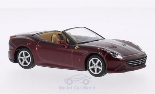 Ferrari California 1/43 Burago T metallic red Dach geöffnet diecast model cars