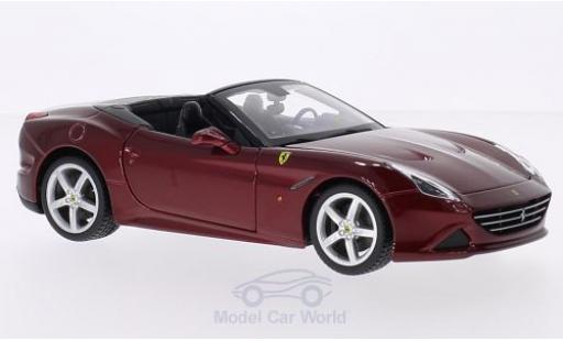 Ferrari California 1/24 Burago T metallic red Verdeck geöffnet diecast model cars