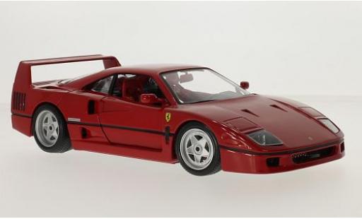 Ferrari F40 1/18 Burago red 1990 diecast model cars