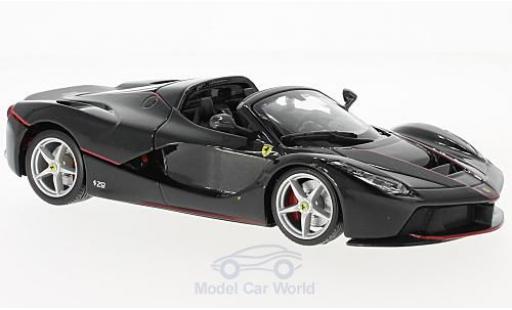 Ferrari LaFerrari 1/24 Burago La Aperta metallic black diecast model cars