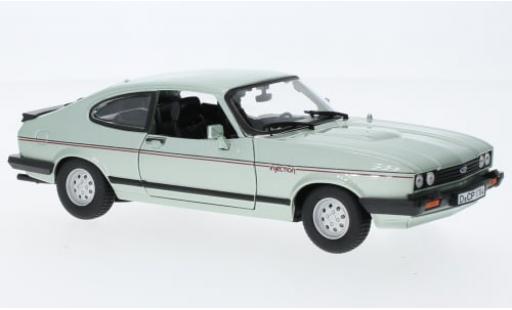 Ford Capri 1/24 Burago Bburago MK III 2.8 Injection metallise gr&uuml;n 1982 1:24 diecast model cars