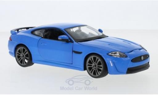 Jaguar XKR 1/24 Burago -S matt-blue/white diecast model cars