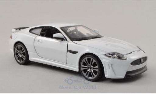 Jaguar XKR S 1/24 Burago -S white diecast model cars