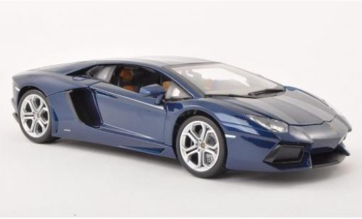 Diecast model cars Lamborghini Aventador 1/18 Burago LP700-4 metallic blue 2011 Lamborghini Aventador 1/18 Burago LP700-4 metallic blue 2011 diecast model cars