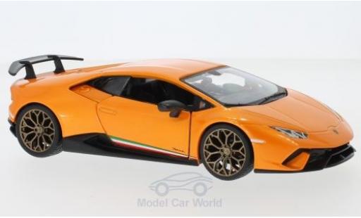 Diecast model cars Lamborghini Huracan 1/24 Burago Performante orange Lamborghini Huracan 1/24 Burago Performante orange diecast model cars