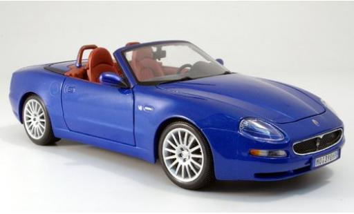 Diecast model cars Maserati GT Spyder 1/18 Burago blue 2003 sans Vitrine Maserati GT Spyder 1/18 Burago blue 2003 sans Vitrine diecast model cars