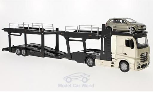 Diecast model cars Mercedes Actros 1/43 Burago 2545 Autotransporter mit Volkswagen Polo V GTI Mercedes Actros 1/43 Burago 2545 Autotransporter mit Volkswagen Polo V GTI diecast model cars