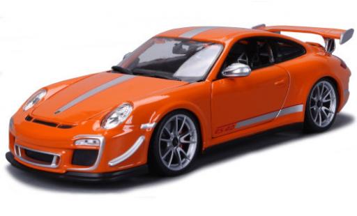 Porsche 997 GT3 RS 1/18 Burago 911 GT3 RS 4.0 (/II) orange/grey 2012 diecast model cars