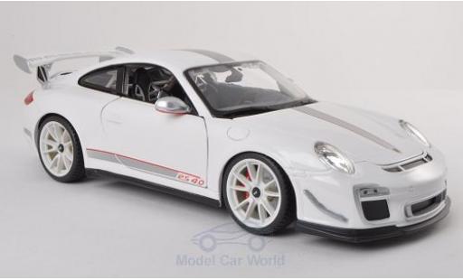 Diecast model cars Porsche 997 GT3 RS 1/18 Burago 911 GT3 RS 4.0 (/II) white/Dekor 2011 Porsche 997 GT3 RS 1/18 Burago 911 GT3 RS 4.0 (/II) white/Dekor 2011 diecast model cars