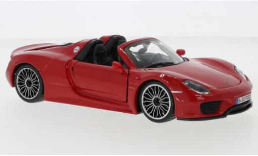 Diecast model cars Porsche 918 1/24 Burago Spyder red 2015 Porsche 918 1/24 Burago Spyder red 2015 diecast model cars