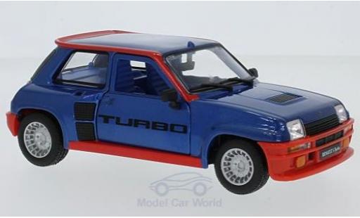Diecast model cars Renault 5 Turbo 1/24 Burago Turbo metallic blue 1982 Renault 5 Turbo 1/24 Burago Turbo metallic blue 1982 diecast model cars
