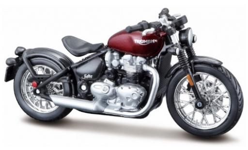 Triumph Bonneville 1/18 Burago Bobber red/black diecast model cars