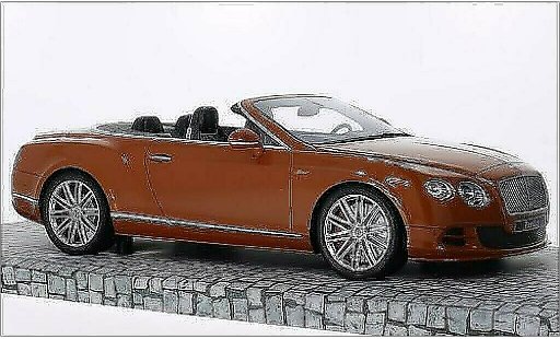 Bentley Continental GT Speed Convertible 1/18 Minichamps metallic orange 2014 diecast model cars